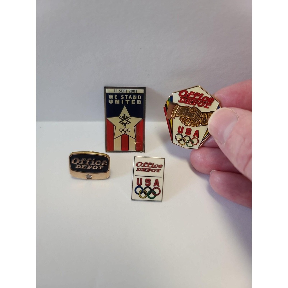 Vintage Pin Lot, Olympics, Office Depot, 9/11